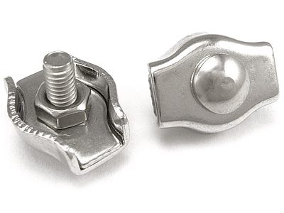 Зажим для троса нержавеющий 4 мм (Simplex, 4 шт.)