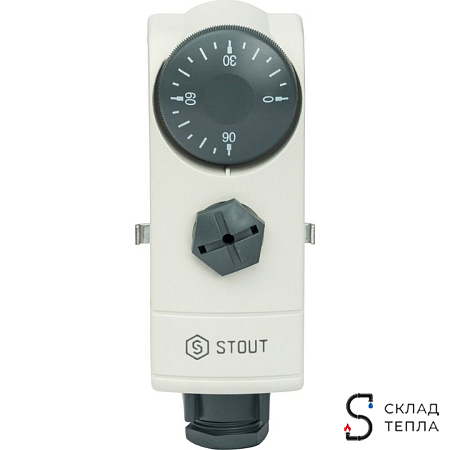 Накладной термостат WTC-ES (30-90) STOUT. Вид 3.