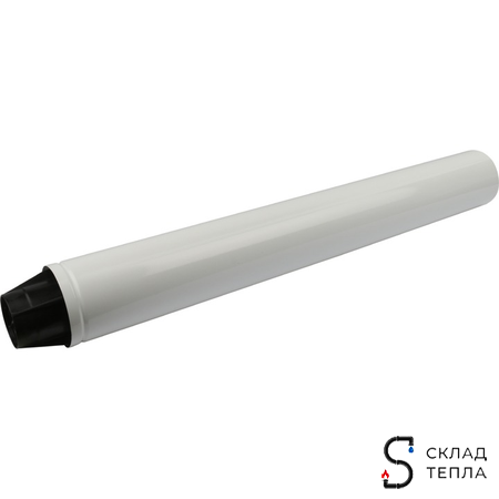 Комплект прохода через стену для коаксиального дымохода STOUT D60/100 мм (для котлов Baxi/Viessmann). Вид 2.