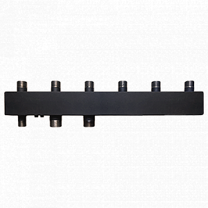 Коллектор котельной разводки Rommer - 1' на 3 контура 1'1/4 (до 80 кВт, черная сталь)