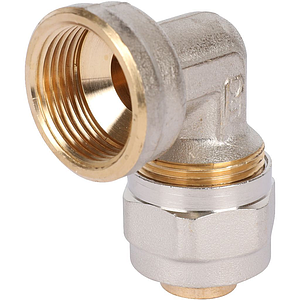 Переход на внутреннюю резьбу угловой STOUT - 20 x 3/4' (винтовой, для металлопластиковых труб)