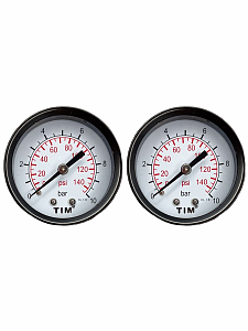 Манометр аксиальный Tim 1/4"- 10 бар Манометр аксиальный Tim 1/4'- 10 бар