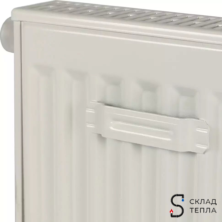 Радиатор стальной KERMI FTV 12 - высота 400 мм, длина 1400 мм с нижним подключением. Вид 10.