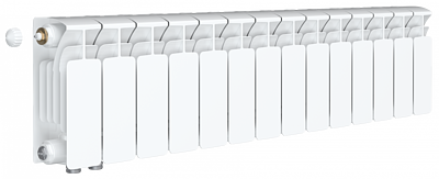 Радиатор биметаллический Rifar Base Ventil 200 - 14 секций (подключение нижнее слева)