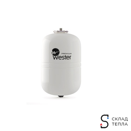 Бак расширительный мембранный Wester WDV - 8 л. (PN12, Tmax110°С, вертикальный, без ножек). Вид 1.