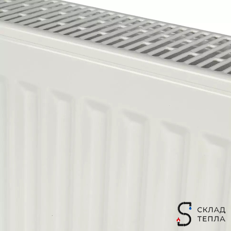 Радиатор стальной KERMI FTV 22 - высота 300 мм, длина 400 мм с нижним подключением. Вид 7.