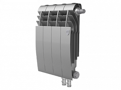 Радиатор биметаллический Royal Thermo BiLiner 350 V Silver Satin (Н) (Серый) - 4 секций Радиатор биметаллический Royal Thermo BiLiner 350 V Silver Satin (Н) (Серый) - 4 секций