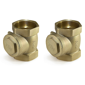 Клапан обратный горизонтальный TIM - 3/4" (ВР/ВР, затвор металлический, 2шт) Клапан обратный горизонтальный TIM - 3/4' (ВР/ВР, затвор металлический, 2шт)