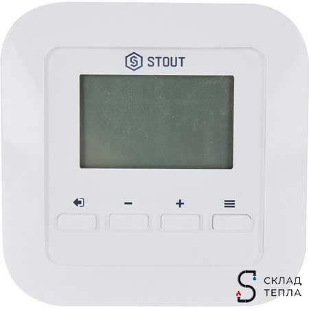 STOUT Беспроводной комнатный двухпозиционный регулятор ST-295v2, белый. Вид 5.