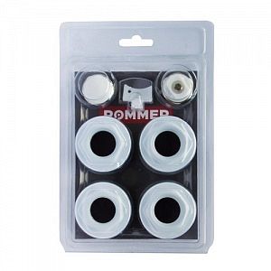 Комплект монтажный универсальный ROMMER (7 в 1) - 3/4' (цвет белый RAL9016)