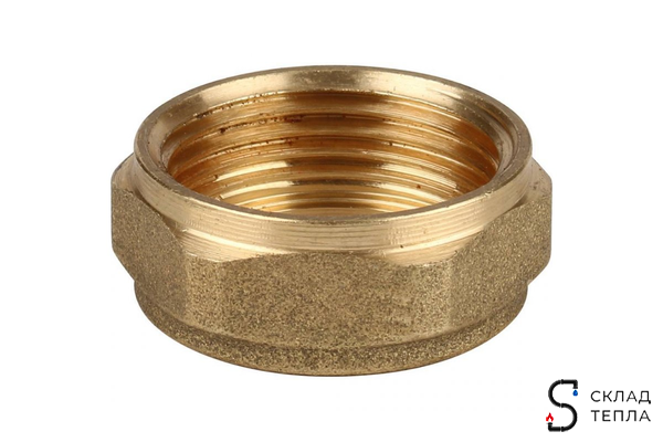 Сгон прямой латунный ITAP 151 - 1 1/4" (ВР/НР, с плоской прокладкой). Вид 11.