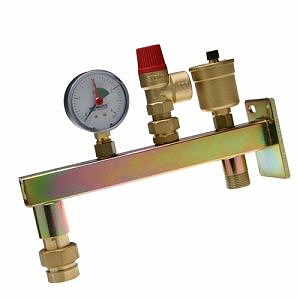Группа безопасности котла с креплением STOUT - 3/4' (до 50 кВт, 3 бар)