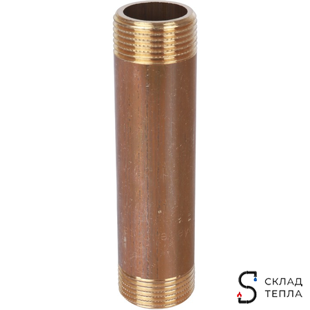 Удлинитель резьбовой STOUT - 3/4" длина 70 мм (НР/НР, цвет латунный). Вид 2.