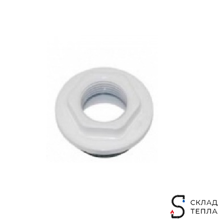 Переходник для радиатора GLOBAL - 1" x 3/4" (с прокладкой, правосторонний). Вид 1.