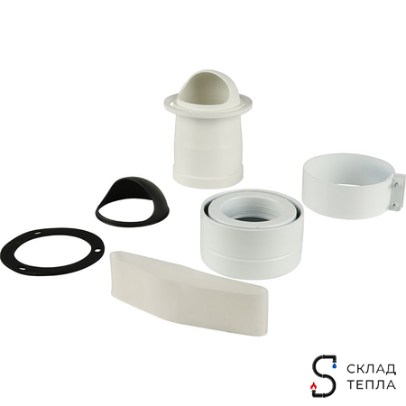 Переходной комплект для забора воздуха DN 80 (ECO, LUNA, NUVOLA, SLIM). Вид 1.