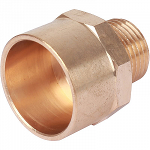 Переход на наружную резьбу Sanha 28х1 1/2'  для медных труб под пайку 4243g