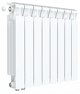 Радиатор биметаллический Rifar Monolit Ventil 500 - 9 секций (подключение нижнее слева)