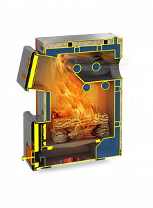 Котел твердотопливный Теплодар Куппер - 9 кВт (со встроенным ТЭНом 6 кВт)