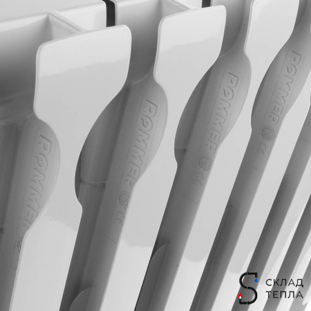 Радиатор алюминиевый ROMMER Optima 500 - 12 секций. Вид 5.