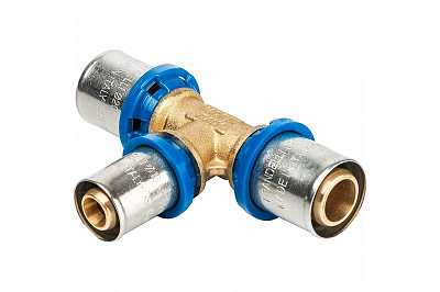 Тройник переходной Prandelli - 20 x 16 x 20 (прессовой, для металлопластиковых труб) Тройник переходной Prandelli - 20 x 16 x 20 (прессовой, для металлопластиковых труб)