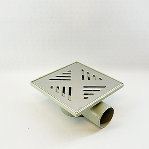 Трап горизонтальный VALFEX 150х150 с выпуском 50мм (решетка и из нерж. стали)