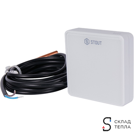 STOUT Беспроводной датчик температуры пола C-8f, белый. Вид 3.