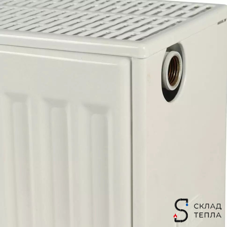 Радиатор стальной KERMI FKO 33 - высота 200 мм, длина 1600 мм с боковым подключением. Вид 7.