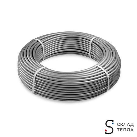 Труба из сшитого полиэтилена VALFEX - 25x3,5 (PE-Xa/EVOH, PN10, цвет серый), бухта 15м. Вид 5.