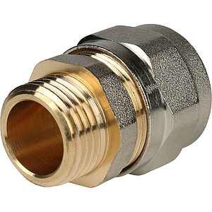 Переход на наружную резьбу STOUT - 20 x 1/2' (винтовой, для металлопластиковых труб)