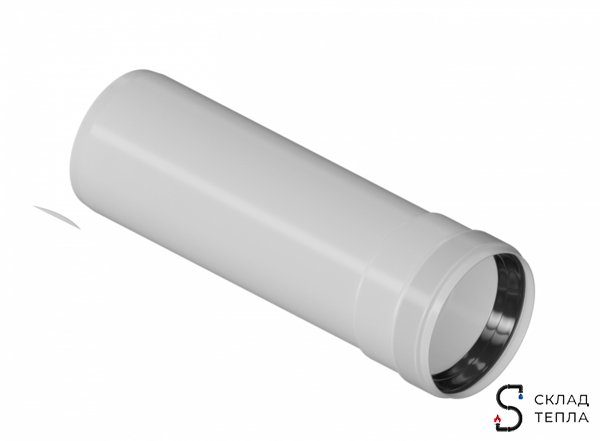 Труба для дымохода Rommer 250 мм конденсационный Ø80. Вид 1.