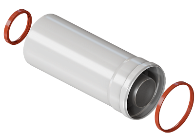 Труба для коаксиального дымохода Rommer 60/100 L 250