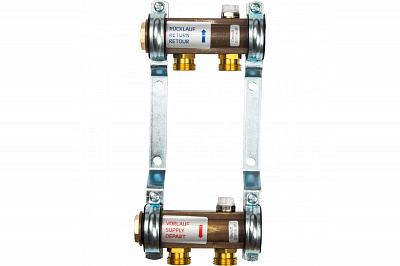 Коллекторная группа WATTS HKV/A - 1'ВР/ВР на 2 контура 3/4'EK (латунь)
