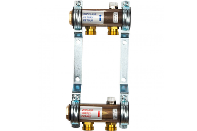 Коллекторная группа WATTS HKV/A - 1'ВР/ВР на 2 контура 3/4'EK (латунь)