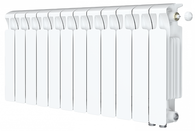 Радиатор биметаллический Rifar Monolit Ventil 350 - 13 секций (подключение нижнее справа)