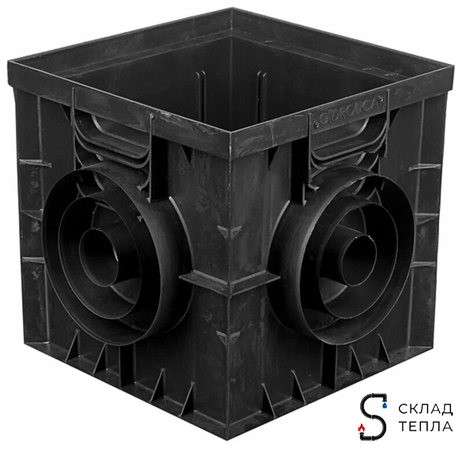 Дождеприемник пластиковый универсальный Gidrolica 300х300 мм. Вид 1.