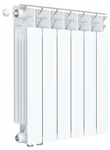 Радиатор биметаллический Rifar Base Ventil 500 - 6 секций (подключение нижнее слева)