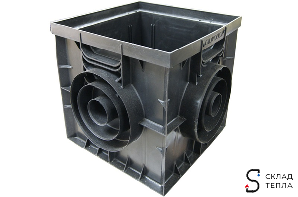 Дождеприемник пластиковый универсальный Gidrolica 300х300 мм. Вид 2.