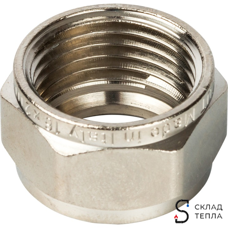 Соединение резьбозажимное STOUT - 16 (2.0) х 3/4" ЕК (для металлопластиковых труб) (1шт). Вид 6.