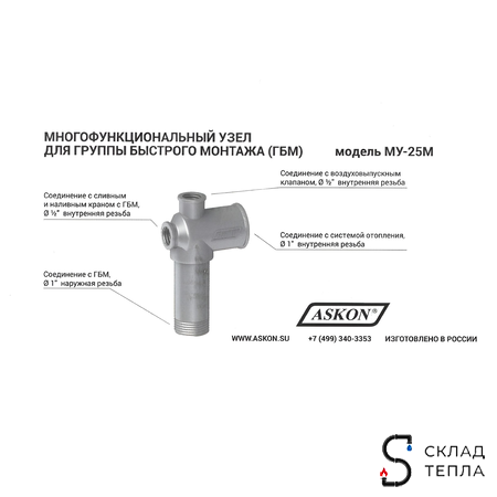 Многофункциональный узел для быстрого монтажа ГБМ. Вид 12.