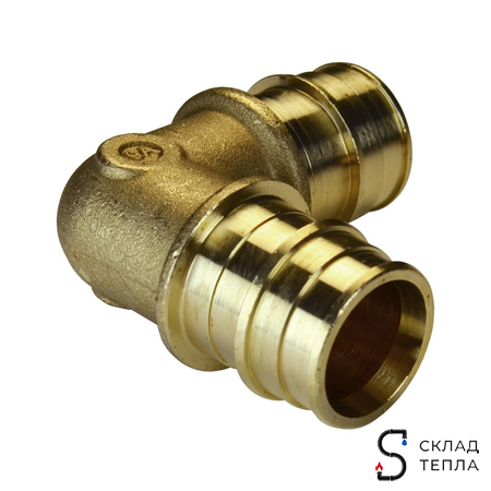 Отвод 90° РОС - 16 латунный (аналог Uponor и Usystems). Вид 7.
