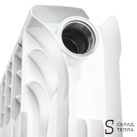 Радиатор биметаллический STOUT Space 500 - 8 секций. Вид 10.