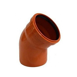 Отвод 45° для наружней канализации Агригазполимер - 110