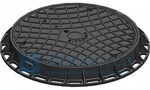 Люк канализационный пластиковий черный Gidrolica 80х750 мм