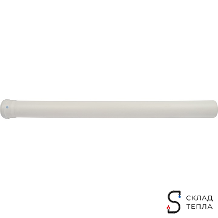 STOUT Элемент дымохода конденсац. труба 1000 мм DN80 м/п PP-FE. Вид 2.