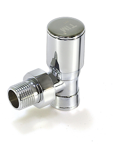 Вентиль ручной регулировки угловой 1/2' TIM хромированный
