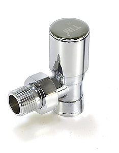 Вентиль ручной регулировки угловой 1/2' TIM хромированный