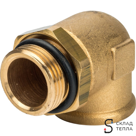 Насосно-смесительный узел STOUT - 1" (с термостатическим клапаном 30-60°C, без насоса, латунный)*. Вид 8.