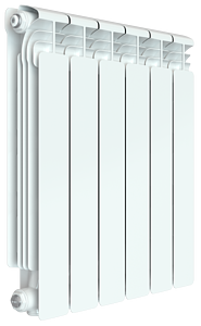 Радиатор алюминиевый Rifar Alum Ventil 500 - 6 секций (подключение нижнее слева)