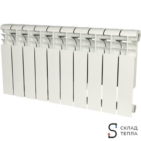Радиатор алюминиевый Smart 350 - 10 секции. Вид 1.