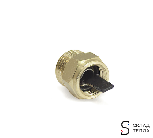 Воздухоотводчик автоматический TIM - 1/2" (НР, воздухоотвод сверху, с клапаном). Вид 2.